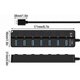 thumbnail image 3 of USB 3.0 Hub, Multi 7-Port USB Splitter with Independent Switches, Powered USB 3.0 Hub for PC, Laptop, 3 of 5