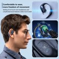 thumbnail image 5 of Open-Ear Bluetooth Bone Conduction Sport Headphones, Sweat Resistant Wireless Earphones for Workouts and Running with Premium Deep Base - Built-in Mic, with Hair Band,White, 5 of 8
