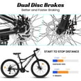 thumbnail image 2 of Ambifirner Mountain Bike, 26 Inch Bike,21-Speed Drivetrain, Aluminum Frame, Suspension Fork, Dual Shock Absorptio, Mechanical Disc Brakes, Ideal for Trail Riding & Touring, 85% Pre-Assembled, 2 of 8