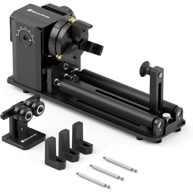 SCULPFUN RA Pro Max Grabador láser 4 en 1 con módulo rotatorio de eje Y para objetos cilíndricos