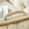 thumbnail image 5 of Home Soft Things DO-IT-YOURSELF Textured Velvet Bedrest Pillow - Almond Buff - 20" x 18" x 17", 5 of 8