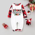 thumbnail image 2 of Penkiiy Family Christmas Pajamas Matching Sets Lounge Home Pjs Long Sleeve Shirts and Plaid Pants Xmas Holiday Pajama Outfits 9 Months White, 2 of 6
