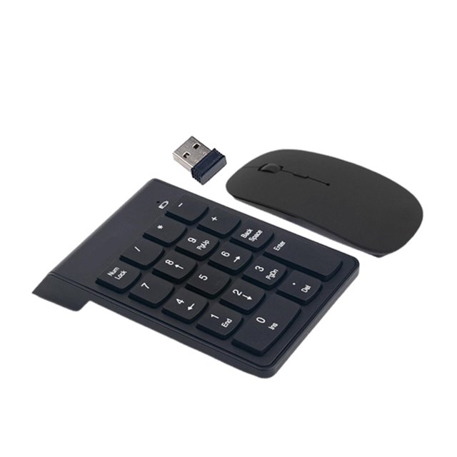 Teclado numérico, teclado numérico USB, diseño minimalista y liviano con receptor USB, numérico para portátiles