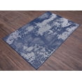 thumbnail image 3 of Abstract Vintage Rug - 7 ft. 10 in. x 10 ft., Navy, Indoor/Outdoor Area Rug with Distressed Pattern, Stain Resistant, Washable Rug | Stylish Area Rugs, 3 of 8