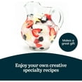 thumbnail image 5 of Acapulco Large Glass Pitcher Set of 2, 89 Oz, Clear, Tall Bubble Glass Pitchers with Handle, Modern Drink Pitchers for Iced Tea, Punch and More, 5 of 9