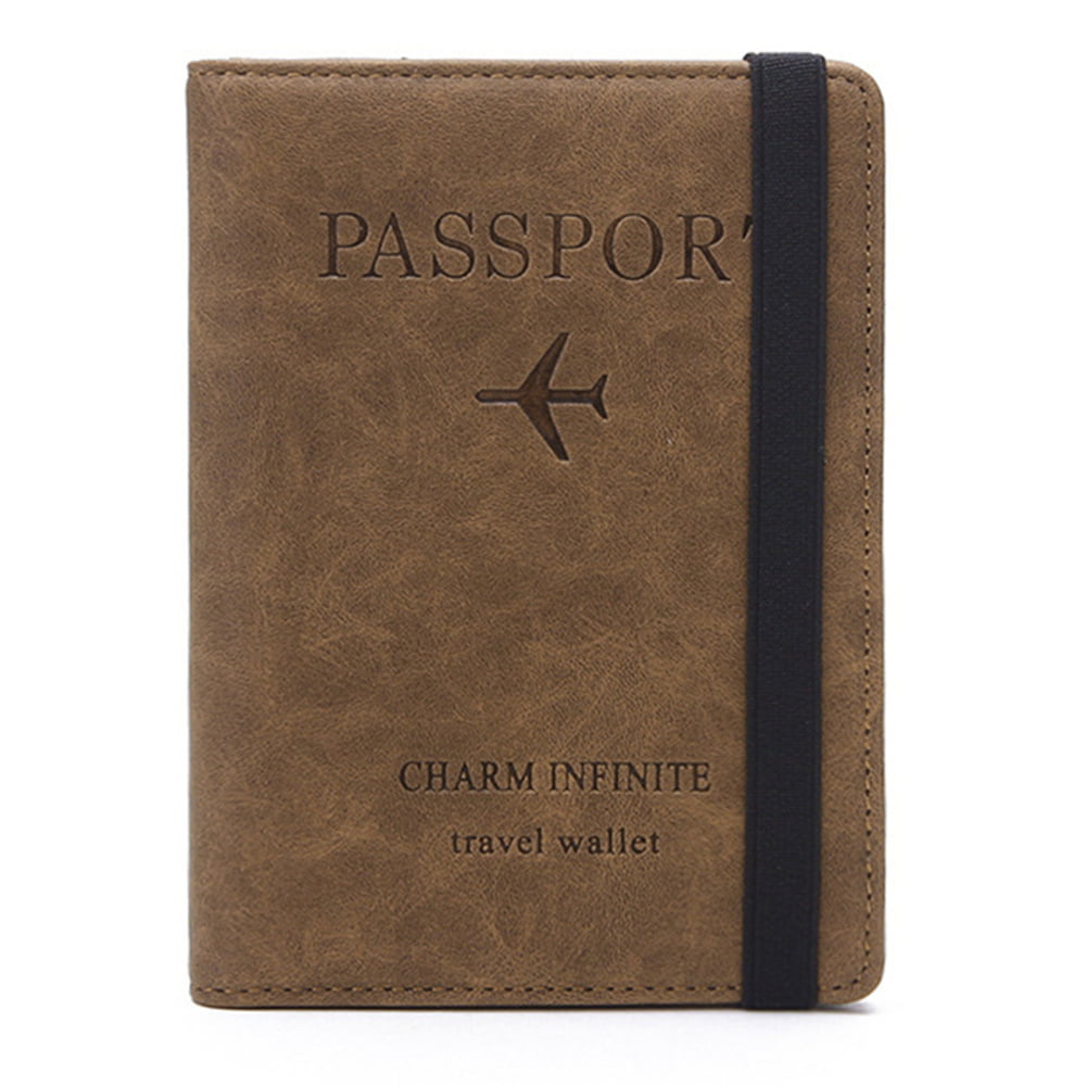 Real Leather Passport Cover Designer Multifunctional Passport