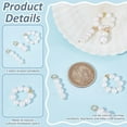 thumbnail image 3 of 6pcs Freshwater Pearls Charms 3 Styles Pearl Dangle Charms Nature Pearl Beads Strands Kit Round Pearl Bead Connector Charms Pearl Beaded Wrap Ring for DIY Necklaces Earrings Rings Making, 3 of 5