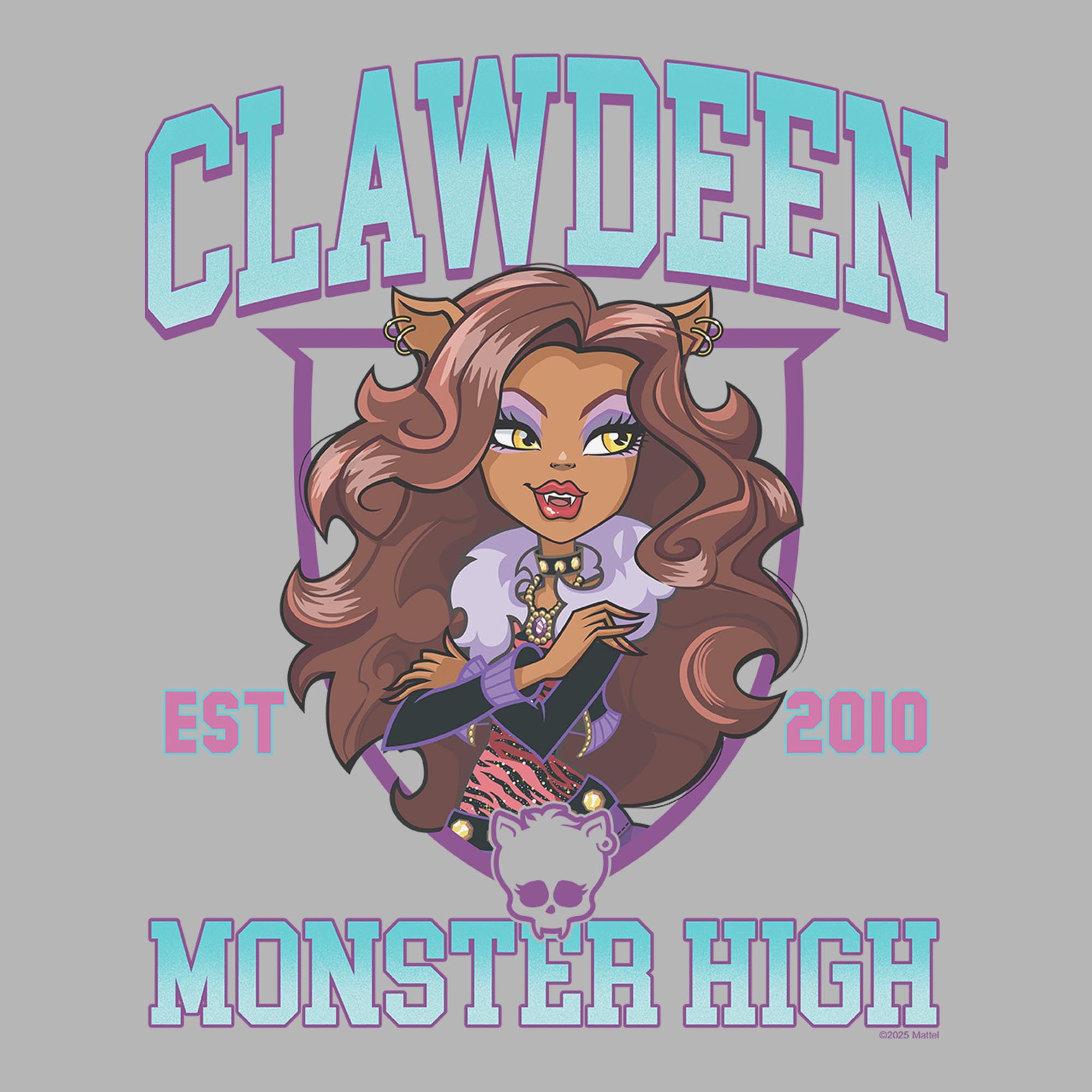 Juniors Monster High Clawdeen Est 2010 T Shirt