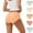 Blue, variant on PMVFHDE 5-Pack Womens Mixed Color Ice Silk Seamless Underwear Soft Comfortable Breathable Ladies Briefs Womens Underwear Pink，M
