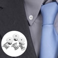 thumbnail image 2 of MasteelfCA 20pcs Locking Pin Backs Metal Locking Clasp Pin Keepers for Displaying Badge Books Hats Bags (Random Color), 2 of 8
