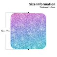 thumbnail image 2 of Vsdgher Multicolor Glitter Print Leather Coasters for Drinks, Durable Drink Coasters 4 Set for Tabletop Protection, Luxurious Home Décor and Housewarming Gift-Square, 2 of 6