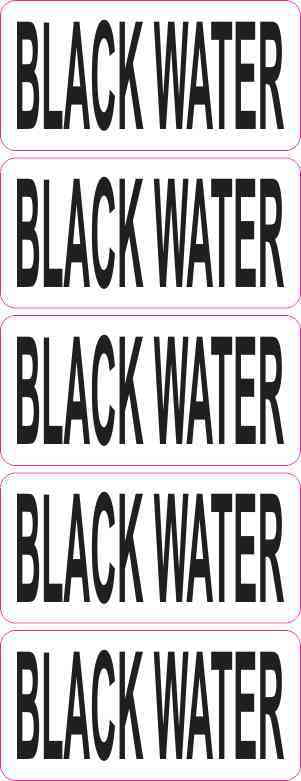 RV Camper Motorhome Water Black Grey Tank Replacement Label Decals Stickers Set 