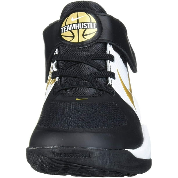 Nike Unisex Team Hustle D 9 Pre School Basketball Shoe, Black