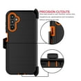 thumbnail image 5 of For Samsung Galaxy A14 5G 2022 6.6" Case, Heavy Duty Rugged Defender Case with [Belt Clip Holster] [Built in Screen Protecotr], Shockproof Full Body Protection Kickstand Cover, Black, 5 of 8