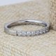 thumbnail image 3 of Anillo de acero de titanio con personalidad simple europea y americana para mujer, anillo de acero inoxidable con circonita de una sola fila de diamantes y oro de 18 quilates para mujer, 3 of 5