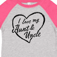 thumbnail image 4 of Inktastic I Love My Aunt and Uncle in Black Chalk Heart Boys or Girls Toddler T-Shirt, 4 of 5