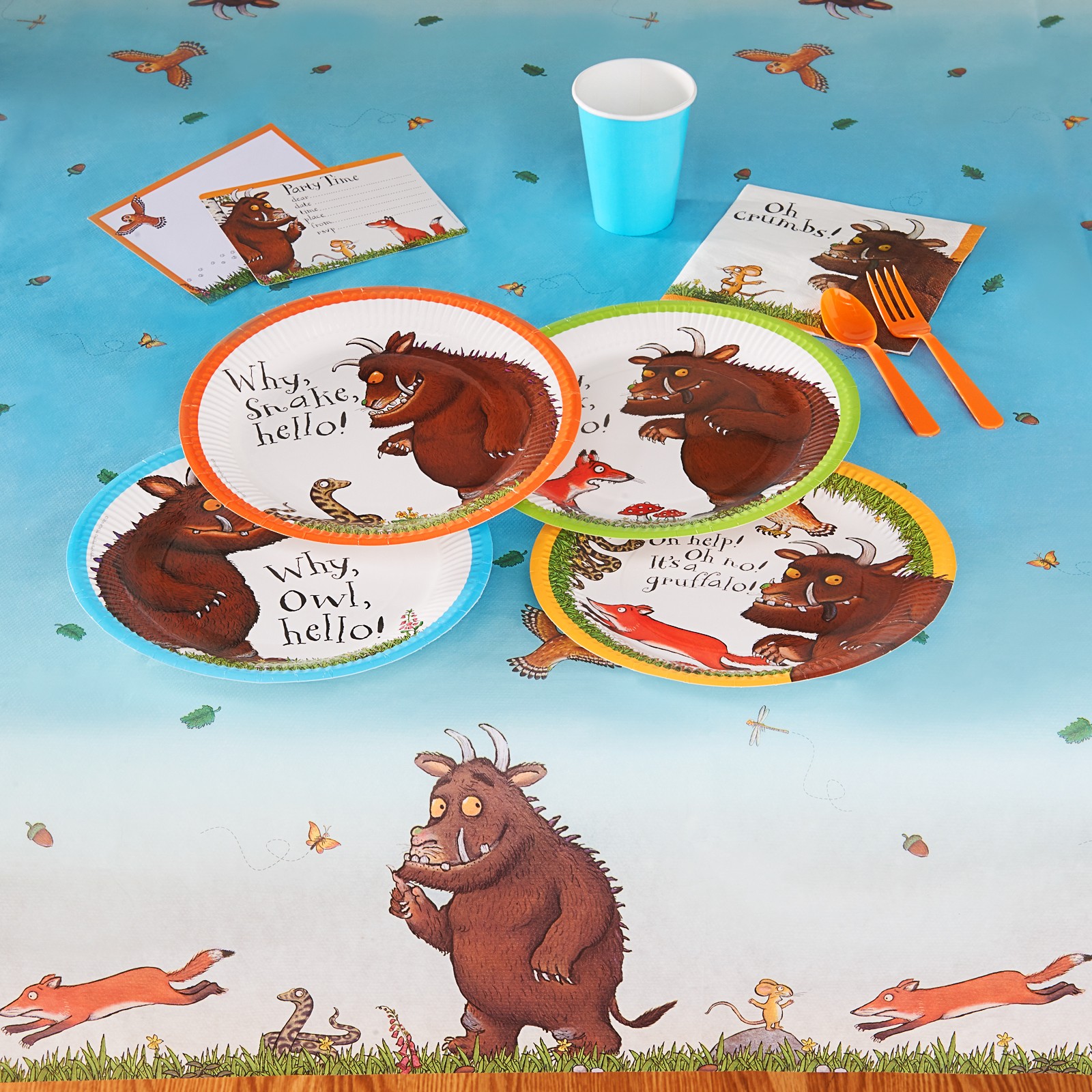 Home & Garden Home The Gruffalo Birthday Party Tableware Plates Cups