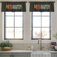 thumbnail image 4 of LALILO Kitchen Curtain Valance Theme Surf And Surfing Aloha Rod Pocket Window Curtain 52"x 18" Set of 2, 4 of 7