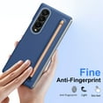 thumbnail image 6 of Dteck for Samsung Galaxy Z Fold 3 Case with Tempered Glass Screen Protector, Durable Hard Rugged Case with S Pen Holder + Free Stylus for Galaxy Z Fold 3,Blue, 6 of 7