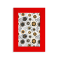 thumbnail image 1 of Flowers Yellow Black Petals Spots Picture Display Art Red Photo Frame, 1 of 4