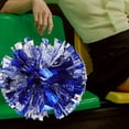 thumbnail image 2 of WHAMVOX Cheerleader Pompom 6Pcs Blue Silver Plastic for Cheerleading and Dancing, 2 of 8