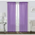 thumbnail image 5 of Coastal Pastel Colored Sheer Voile Window Curtains - Assorted Colors, 5 of 11