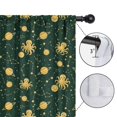 thumbnail image 4 of Blackout Kids Curtains,Green Octopus Planet Star Pattern Childrens Insulated Curtains Set Of 2,Bedroom Essentials,Toddler Room Decor 42x84in(106x213cm), 4 of 5