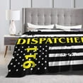 thumbnail image 4 of 911 Dispatcher Thin Gold Line Warm Ultra Soft Micro Fleece Couch Travel Chair Throw Blanket for Women Men Gift, 4 of 5
