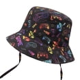 thumbnail image 4 of ACCEHUT Kids Polyester Bucket Hat Cartoon Pattern Sun Protective Hat for Boy, 4 of 5