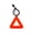 Orange, variant on High Visibility Triangular Reflector Pendant, Bike Saddle Reflector Hanging Safety Tag for Bicycle Night Cycling Hiking Running (Yellow)
