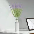 thumbnail image 5 of Artificial Flowers-2 Pack Realistic Fake Floral Arrangement for Home Decor,13.78" Tall Purple Desktop Vase Decor,Stems,Maintenance-Free Silk Flowers for Indoor Outdoor, 5 of 6
