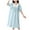 Light Blue, variant on Princess Pajamas for Girls Size 6 Toddler Girl Nightgown Short Sleeve Sleepwear Kid Summer Lace Nightie Sleepshirt Nightdress Pajamas 4-10 Year