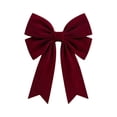 thumbnail image 2 of WDOBM Christmas Decorative Bows, Red Oversized Fluff Christmas Bow Ornament Tree Wedding Decor, Christmas Tree Bow, Velvet Christmas Bows for Home Decor Indoor, 2 of 6
