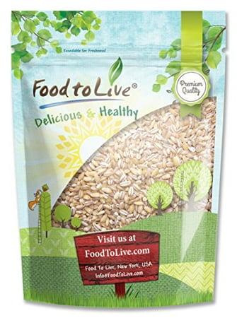 Organic Pearl Barley, 5 Pounds – Hulled, Kosher, Non-GMO, Organic, Raw, Sproutable, Vegan – by Food to Live