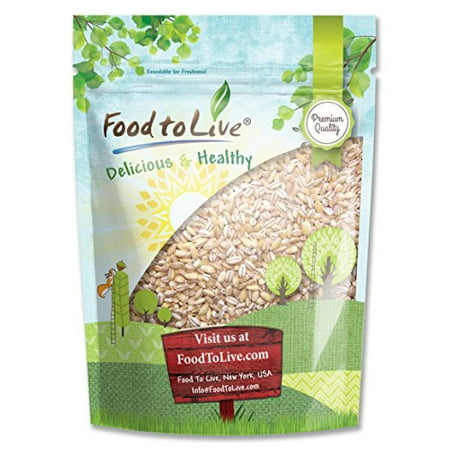 Organic Pearl Barley, 5 Pounds - Hulled, Kosher, Non-GMO, Organic, Raw, Sproutable, Vegan - by Food to (Best Way To Cook Pearl Barley)