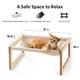 thumbnail image 2 of Cama para gatos FUKUMARU New Moon, hamaca transpirable de madera para gatos, 2 of 9
