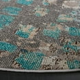 thumbnail image 4 of SAFAVIEH Monaco Driskoll Abstract Area Rug, Grey/Light Blue, 3' x 3' Round, 4 of 6