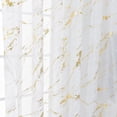 thumbnail image 3 of Marble Embroidered Sheer Curtains 2 Panels Set Bedroom Living Room Semi Sheer Curtains Golden Silver Marble Pattern Embroidery Drapes Rod Pocket Window Treatments,W39.4 x 78.7 inch, 3 of 6