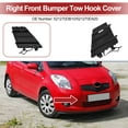 thumbnail image 2 of Tapa del gancho de remolque delantero derecho para Toyota Yaris LE 2017-2019, tapa del gancho de remolque, gancho No.521270DB10/521270D420, plástico gris, 1 pieza, 2 of 6