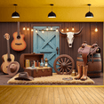 thumbnail image 3 of Rustic Design Cowboy Banner Western Theme Decoration Vintage Wooden Elements for Western Party Theme Party Cowboy Event, 3 of 9