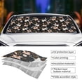 thumbnail image 4 of Kdxio Lilies Flowers Print Front Windshield Sun Shade,Folding Auto Sunshade for Car Truck SUV-Small, 4 of 7