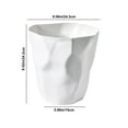 thumbnail image 4 of Kitchen Trash Can, Step-On Garbage Can with Lid, Tall Kitchen & Bathroom Trash Can, Small Office Waste Bin, White - Xuniizn, 4 of 9