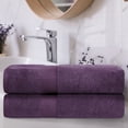 thumbnail image 2 of Impressions Rosaline Cotton 2-Piece Bath Sheet Set, 2 of 4