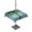 blue, variant on Square Outdoor Tablecloth with Umbrella Hole Coastal Blue Green Outside Table Cloth Waterproof Patio Table Cover Ocean Beach Tropical Plant Starfish Zipper Tablecloths for Picnic Camping 60x60 Inch