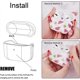 thumbnail image 5 of Funda para Airpods Pro - liangnv 3 en 1, diseño impreso, rígida, accesorios para Airpods, funda protectora, portátil y a prueba de golpes, con llavero para niñas, mujeres y hombres., 5 of 5