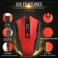 thumbnail image 4 of 2.4Ghz Gaming Wireless Mouse for MacBook Air Pro 2018-2022 With USB Receiver 1000-1600 Adjustable DPI PC Computer Gaming Mouse, 4 of 10