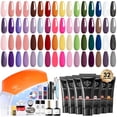 thumbnail image 1 of Kit de uñas de gel Poly Extension Modelones, 133 unidades con lámpara de uñas, 1 of 9