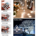 thumbnail image 2 of Luces navideñas, guirnaldas de luces con forma de copo de nieve, luces de cuento de hadas, alimentadas por pilas, 2 of 5