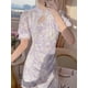 thumbnail image 5 of Pintura al óleo, mejora del estilo palaciego, vestido de verano de mujer qipao adecuado para fiestas de baile., 5 of 5