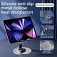 thumbnail image 5 of Mesa de teléfono con ruedas de metal, soporte plegable para tableta con rotación de 360°, marco de metal portátil, ángulo ajustable, para escritorio de oficina, búsqueda de alto volumen,, 5 of 9